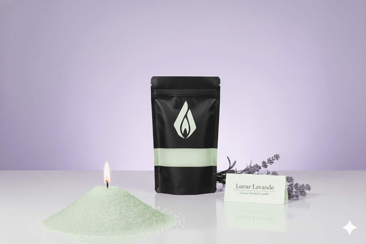 Vela Perlada - Aroma Lavanda