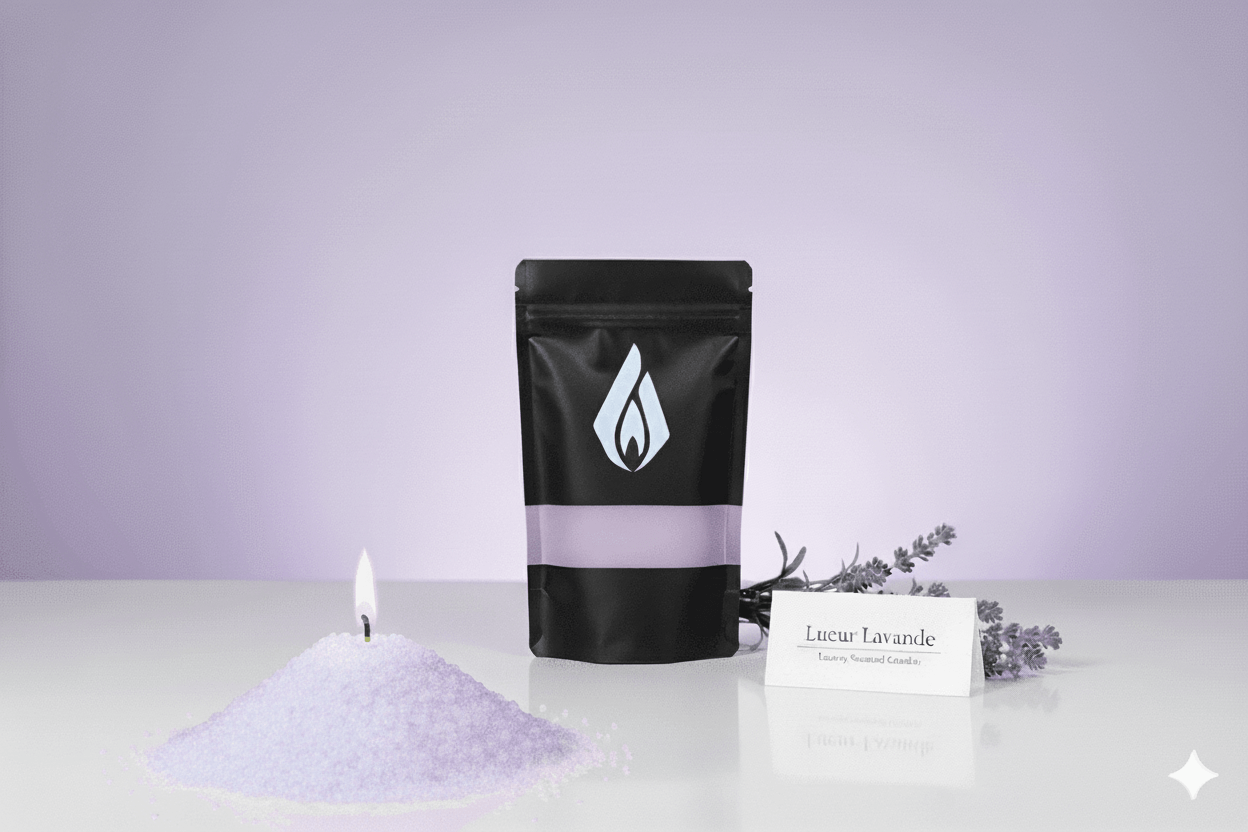 Vela Perlada - Aroma Lavanda